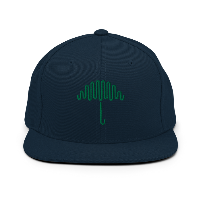 Shamrock Crest Dark Navy Snapback Hat