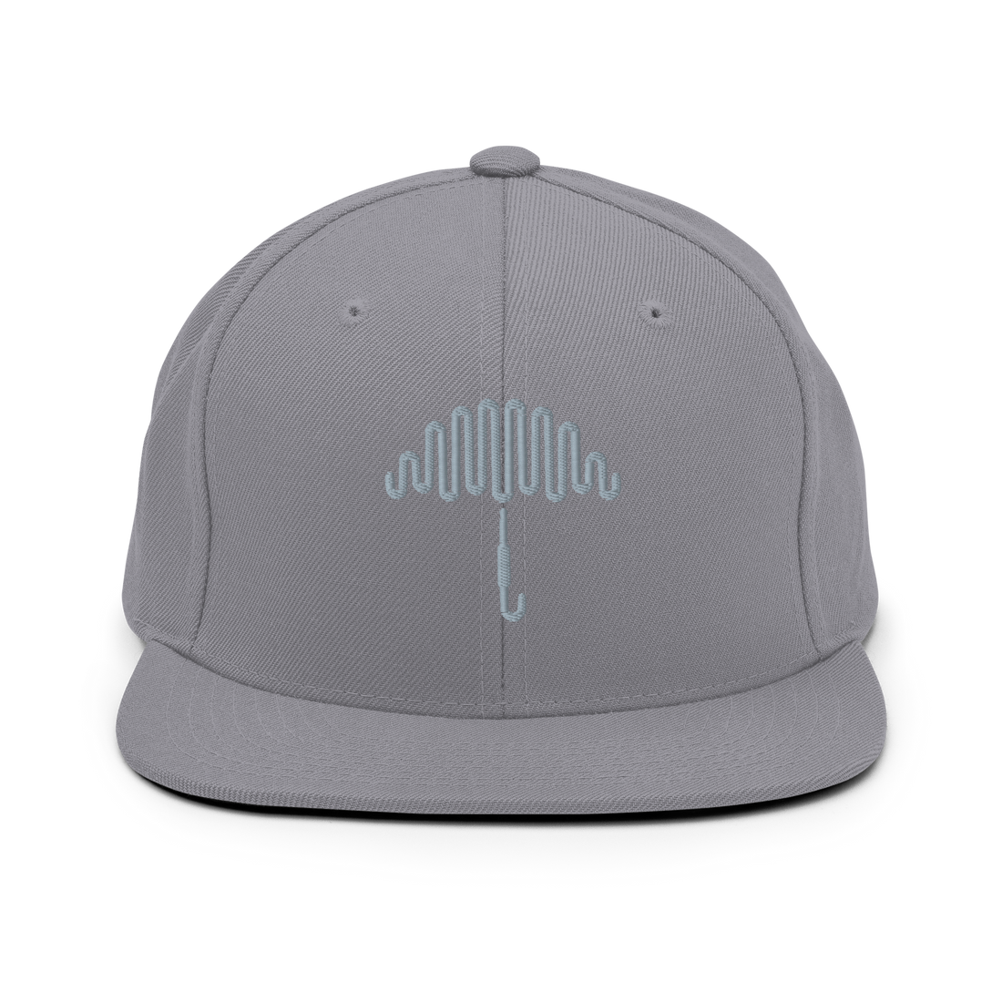 Monotone Crest Grey Snapback Hat