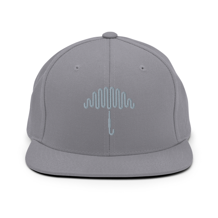 Monotone Crest Grey Snapback Hat