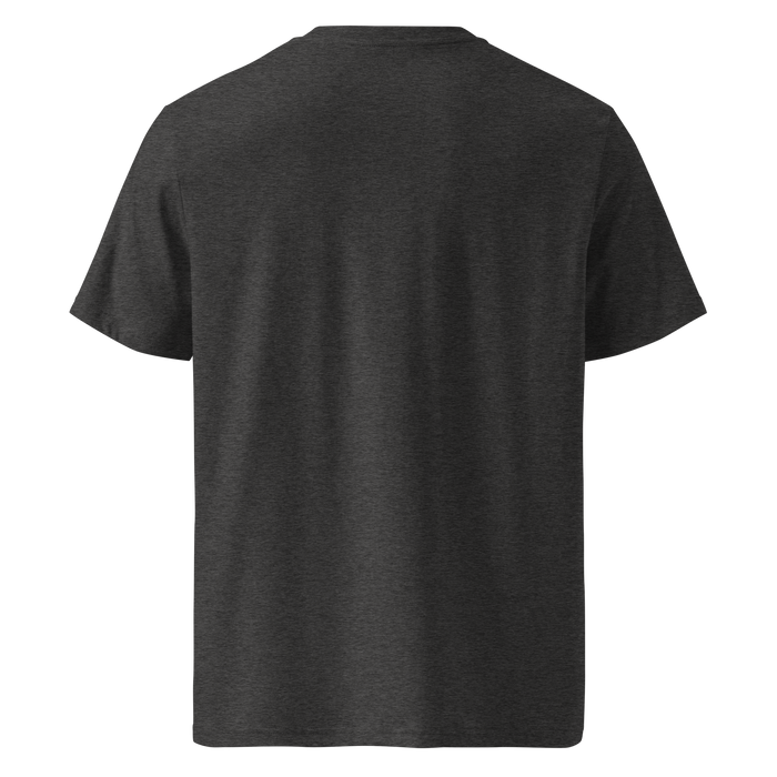 Umbrella Union Embroidered Post-Naive Graphite Nondescript Organic Ribbed Neck T-Shirt