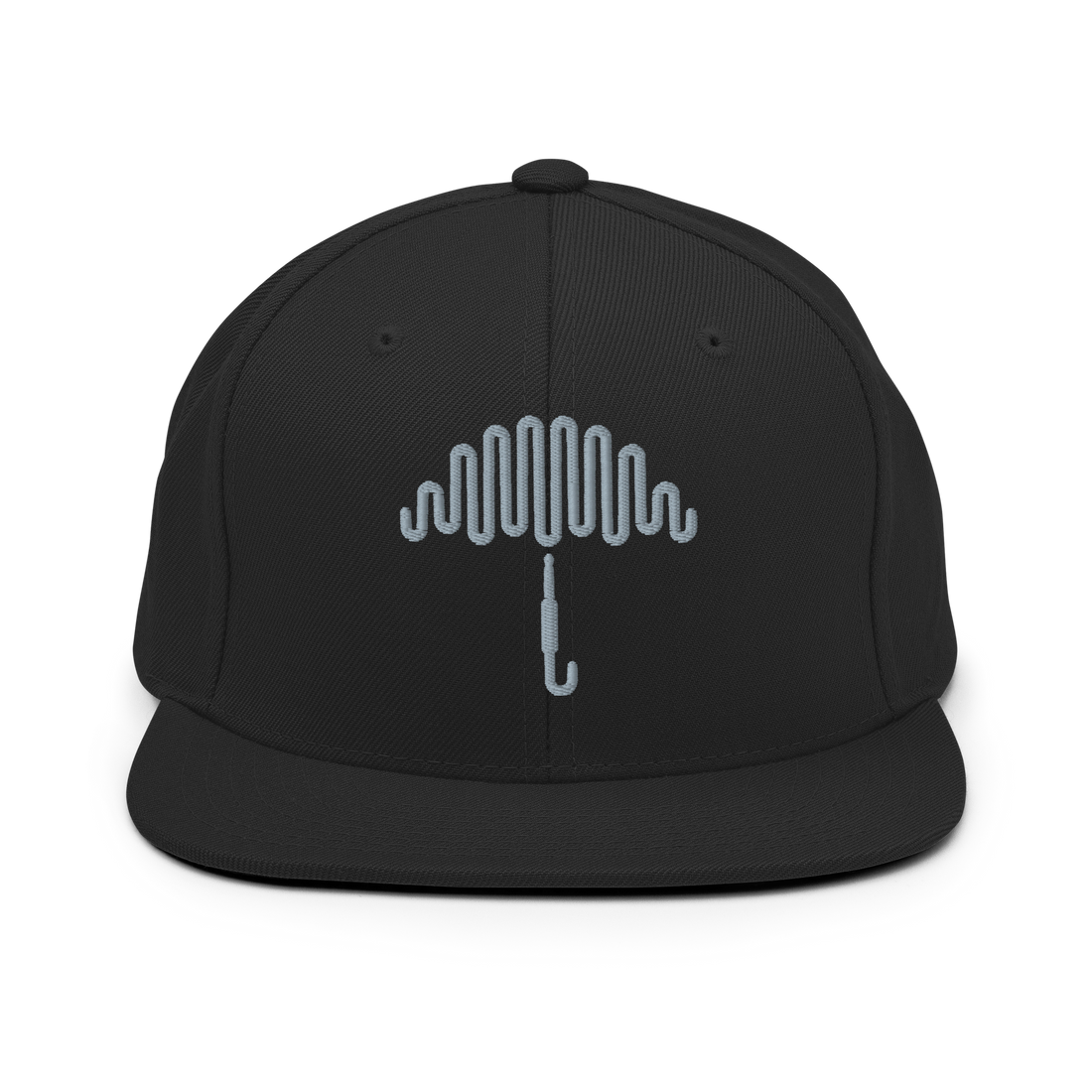 Grey Matter Black Snapback Hat