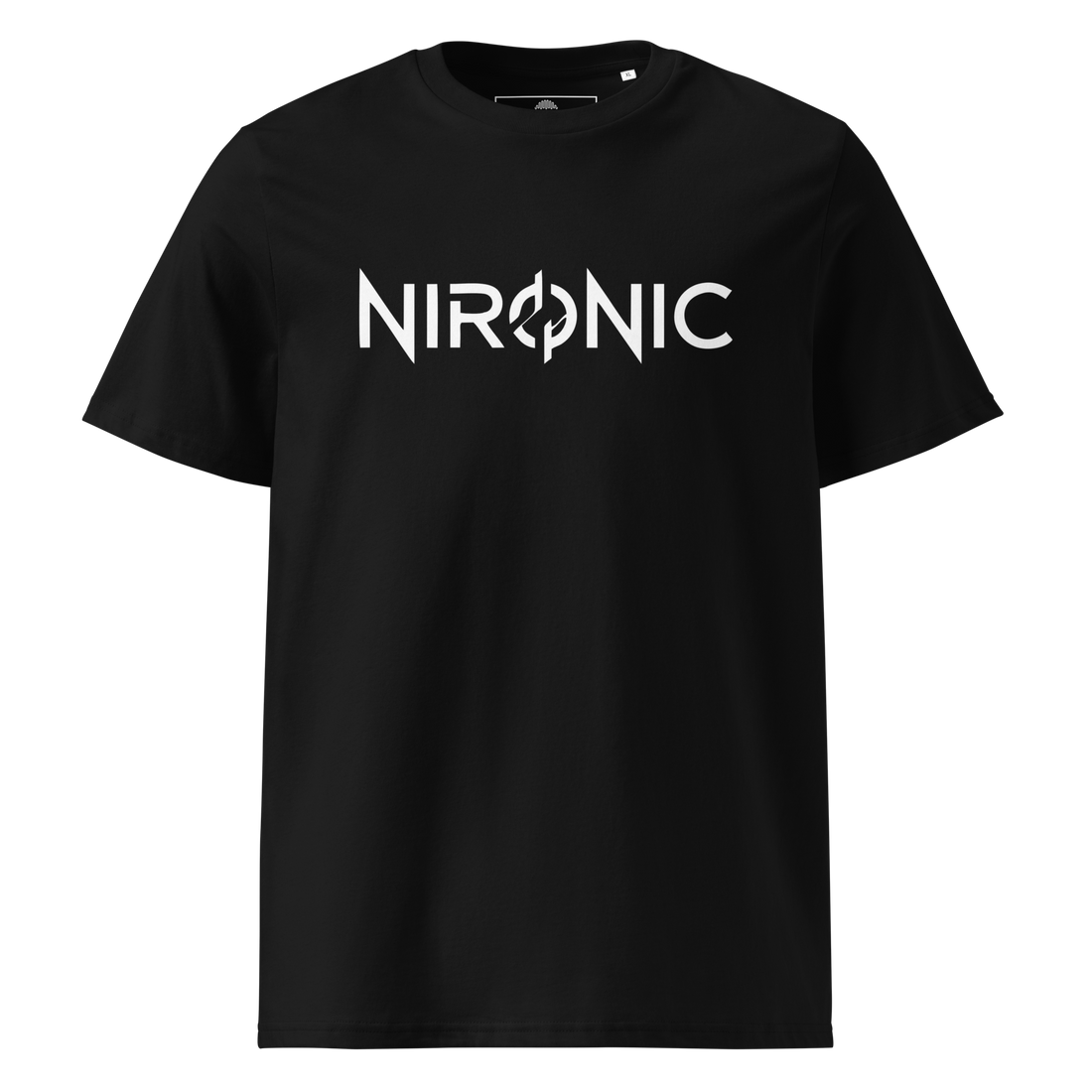 Nironic Black Unisex Organic Cotton Tee