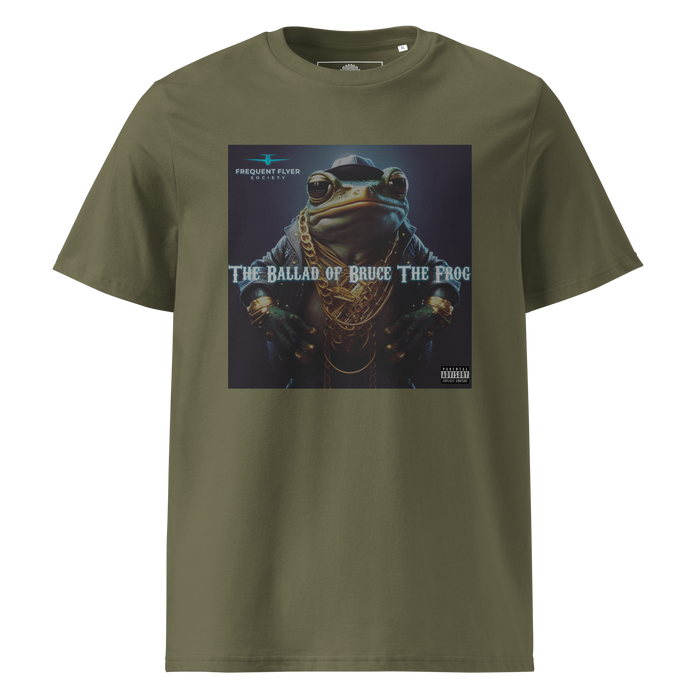 The Ballad of Bruce the Frog - Swamp Green Unisex Organic Cotton T-Shirt
