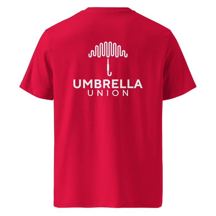 Family Crest Umbrella Union Organic Cotton Tee - Red