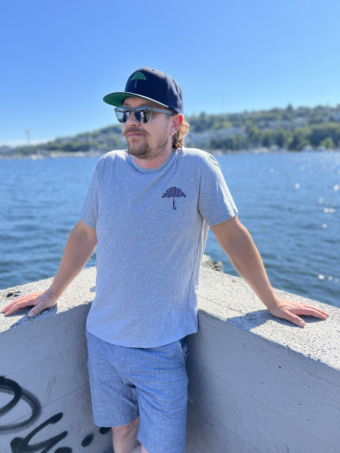 Shamrock Crest Dark Navy Snapback Hat